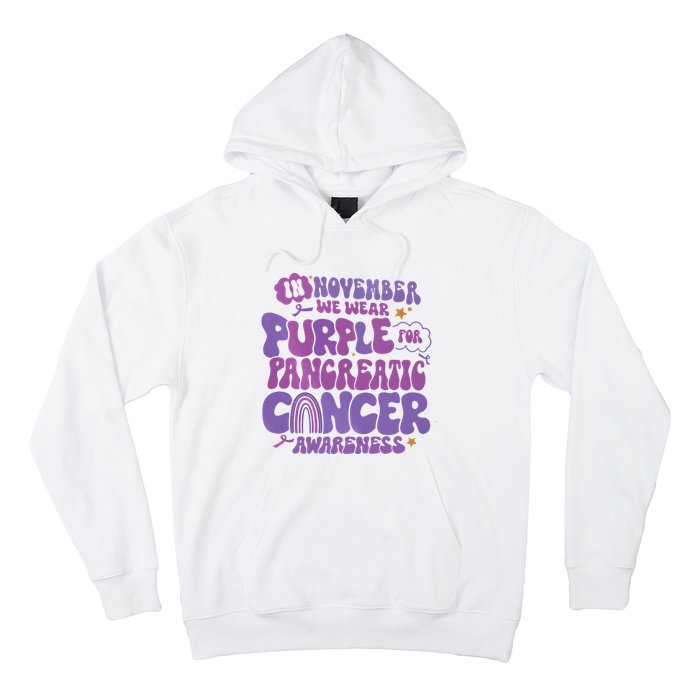 Pancreatic Cancer Support In November We Wear Purple Hoodie