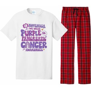 Pancreatic Cancer Support In November We Wear Purple Pajama Set