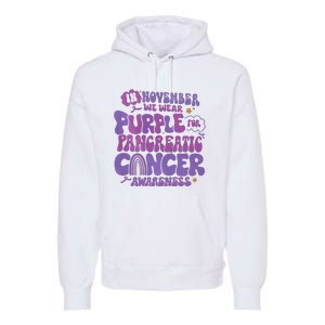 Pancreatic Cancer Support In November We Wear Purple Premium Hoodie