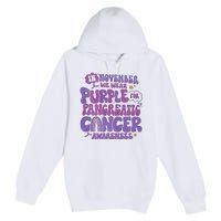 Pancreatic Cancer Support In November We Wear Purple Premium Pullover Hoodie