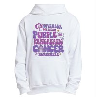 Pancreatic Cancer Support In November We Wear Purple Urban Pullover Hoodie