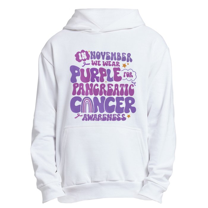 Pancreatic Cancer Support In November We Wear Purple Urban Pullover Hoodie