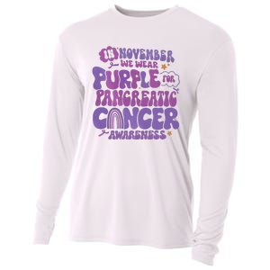 Pancreatic Cancer Support In November We Wear Purple Cooling Performance Long Sleeve Crew