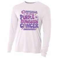 Pancreatic Cancer Support In November We Wear Purple Cooling Performance Long Sleeve Crew