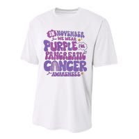 Pancreatic Cancer Support In November We Wear Purple Performance Sprint T-Shirt