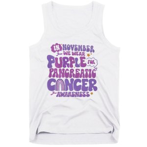 Pancreatic Cancer Support In November We Wear Purple Tank Top