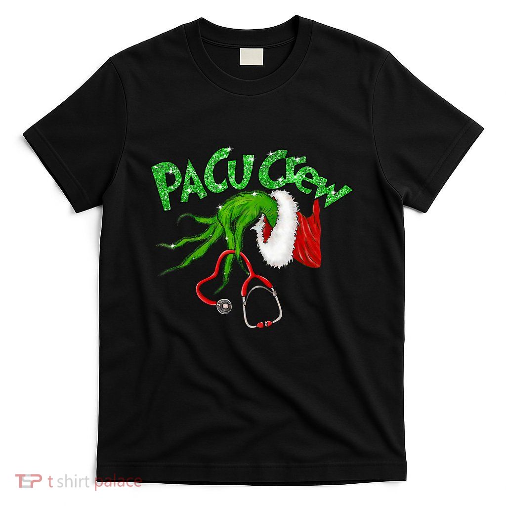 Pacu Crew Stethoscope Christmas Xmas Nurse Nursing Pajamas T-Shirt