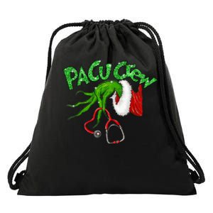 Pacu Crew Stethoscope Christmas Xmas Nurse Nursing Pajamas Drawstring Bag