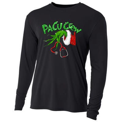 Pacu Crew Stethoscope Christmas Xmas Nurse Nursing Pajamas Cooling Performance Long Sleeve Crew