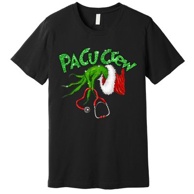 Pacu Crew Stethoscope Christmas Xmas Nurse Nursing Pajamas Premium T-Shirt