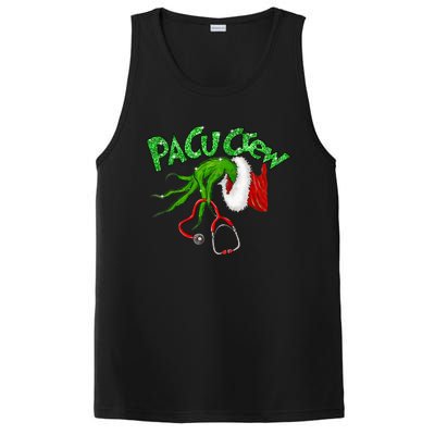 Pacu Crew Stethoscope Christmas Xmas Nurse Nursing Pajamas PosiCharge Competitor Tank