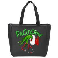 Pacu Crew Stethoscope Christmas Xmas Nurse Nursing Pajamas Zip Tote Bag