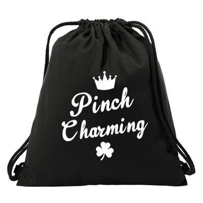 Pinch Charming St Patricks Day Drawstring Bag