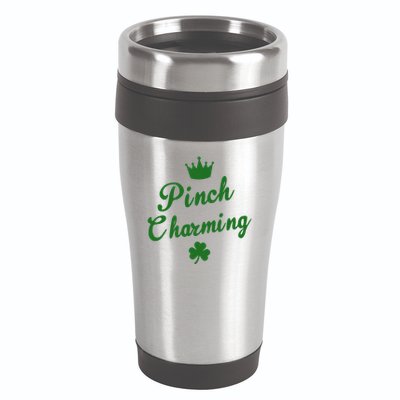 Pinch Charming St Patricks Day 16oz Travel Tumbler