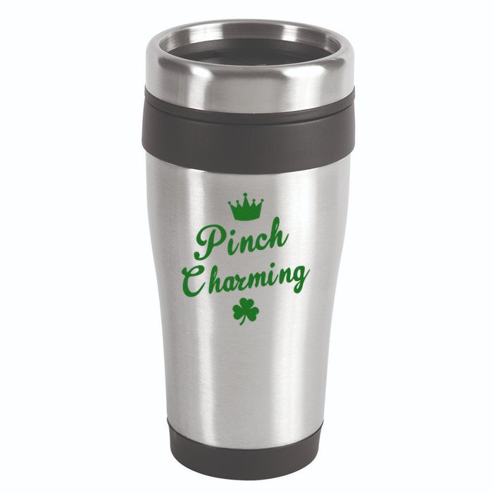 Pinch Charming St Patricks Day 16oz Travel Tumbler