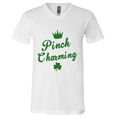 Pinch Charming St Patricks Day V-Neck T-Shirt