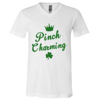 Pinch Charming St Patricks Day V-Neck T-Shirt