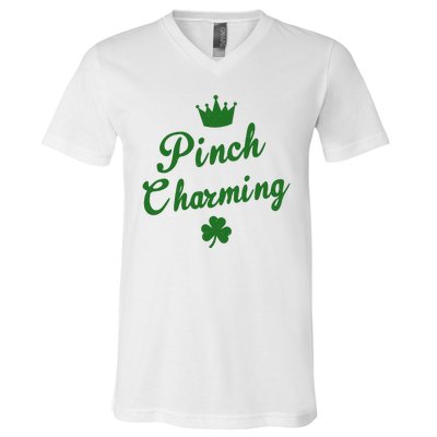 Pinch Charming St Patricks Day V-Neck T-Shirt