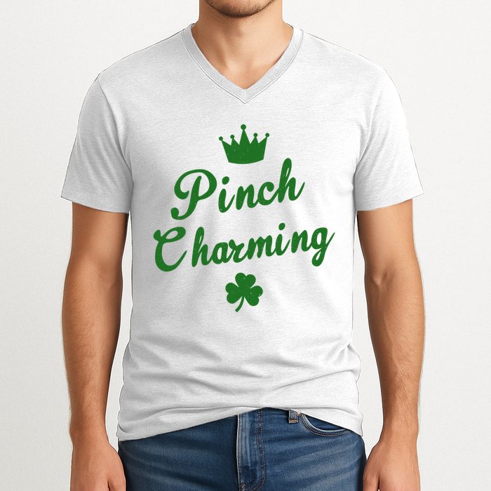 Pinch Charming St Patricks Day V-Neck T-Shirt