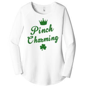 Pinch Charming St Patricks Day Women's Perfect Tri Tunic Long Sleeve Shirt