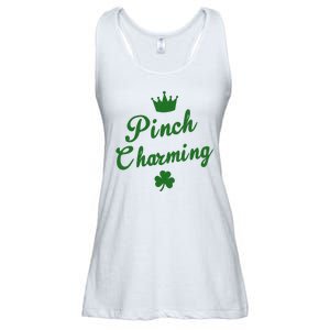 Pinch Charming St Patricks Day Ladies Essential Flowy Tank