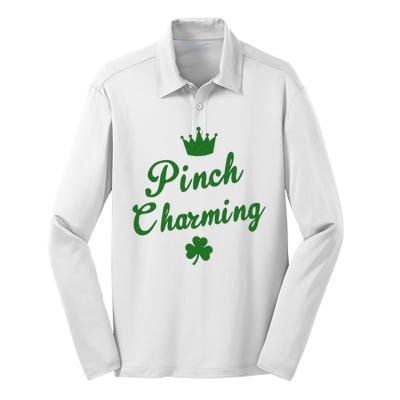 Pinch Charming St Patricks Day Silk Touch Performance Long Sleeve Polo