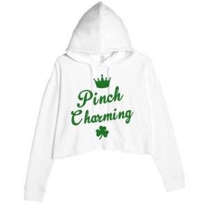 Pinch Charming St Patricks Day Crop Fleece Hoodie