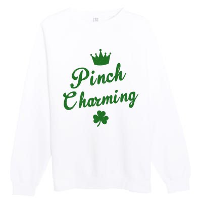 Pinch Charming St Patricks Day Premium Crewneck Sweatshirt