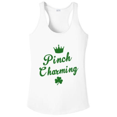 Pinch Charming St Patricks Day Ladies PosiCharge Competitor Racerback Tank