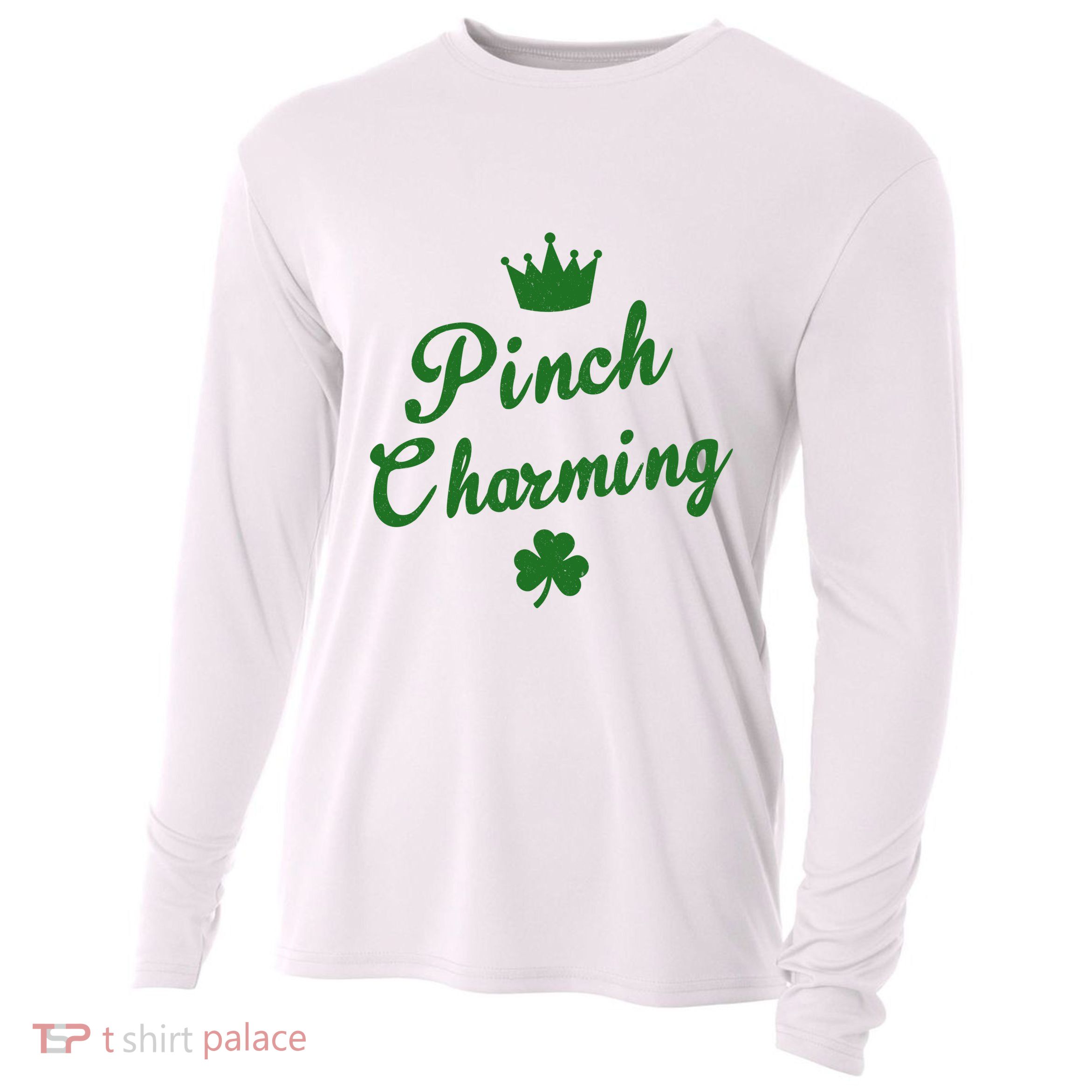 Pinch Charming St Patricks Day Cooling Performance Long Sleeve Crew