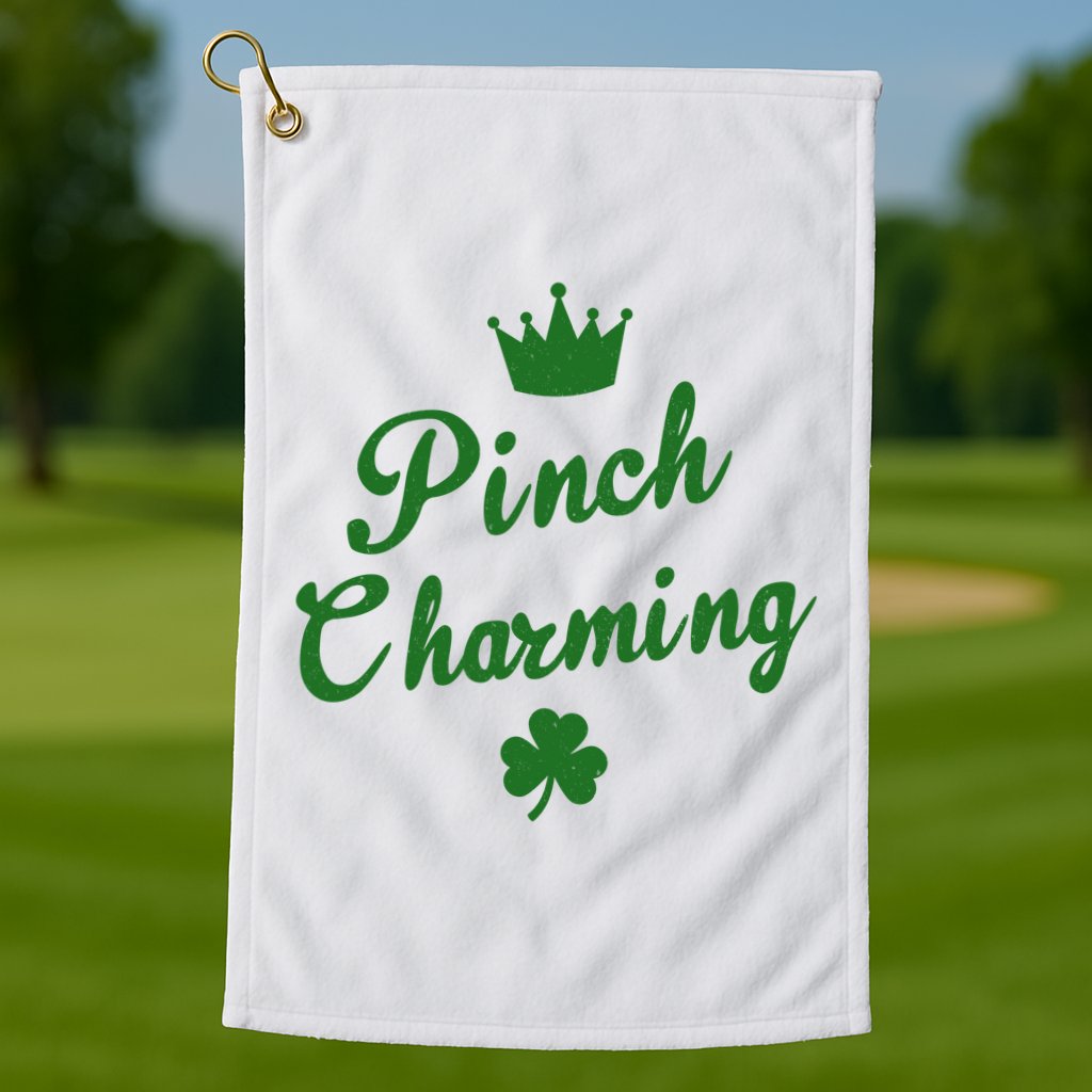 Pinch Charming St Patricks Day Golf Towel