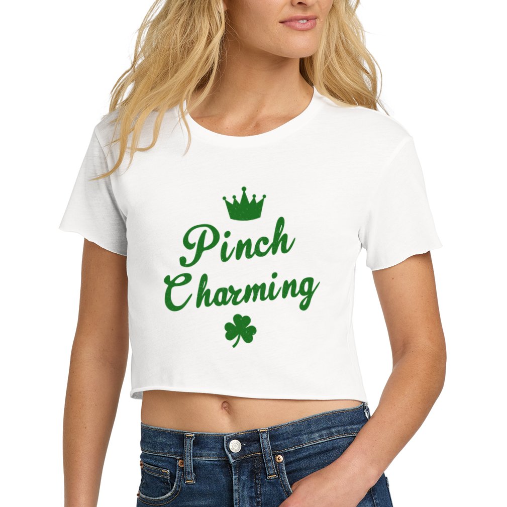 Pinch Charming St Patricks Day Crop Top