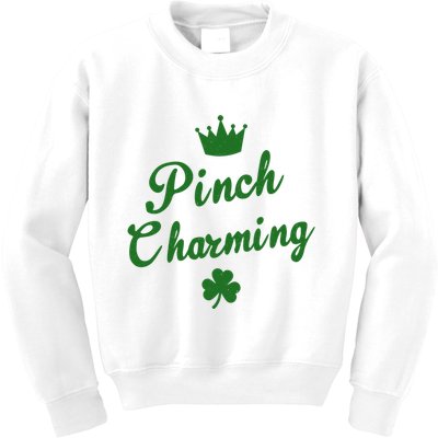 Pinch Charming St Patricks Day Kids Sweatshirt