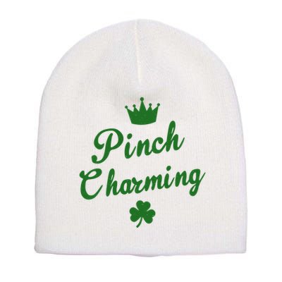 Pinch Charming St Patricks Day Short Acrylic Beanie