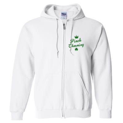 Pinch Charming St Patricks Day Full Zip Hoodie