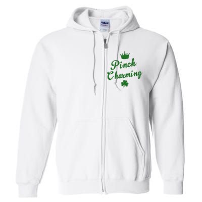 Pinch Charming St Patricks Day Full Zip Hoodie