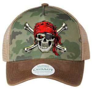 Pirate Costume Skull And Crossbones Jolly Roger Pirate Legacy Tie Dye Trucker Hat