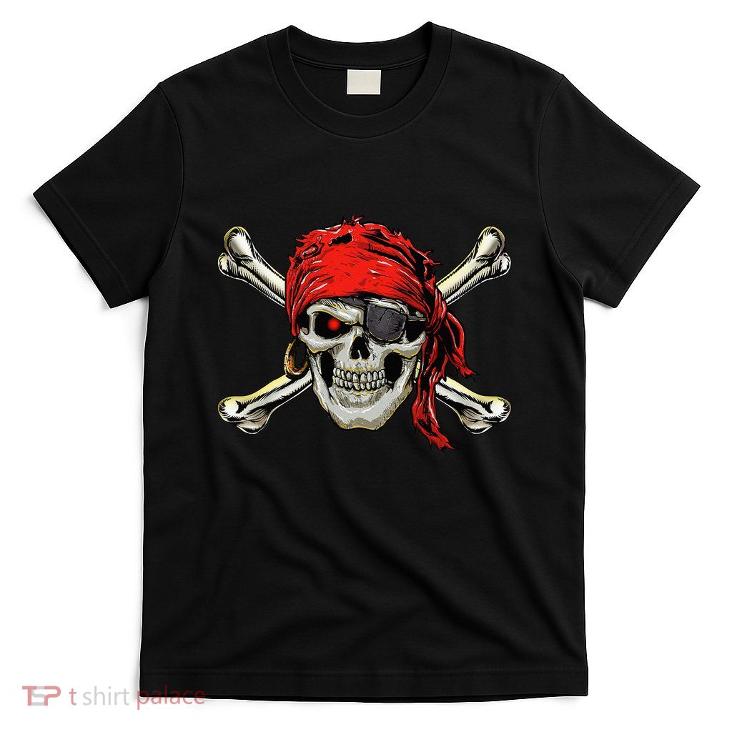 Pirate Costume Skull And Crossbones Jolly Roger Pirate T-Shirt