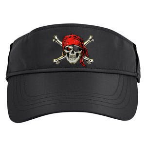 Pirate Costume Skull And Crossbones Jolly Roger Pirate Adult Drive Performance Visor