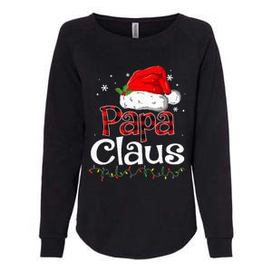 Papa Claus Santa Funny Christmas Pajama Matching Family  Womens California Wash Sweatshirt