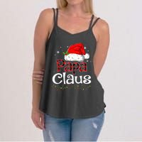 Papa Claus Santa Funny Christmas Pajama Matching Family  Women's Strappy Tank