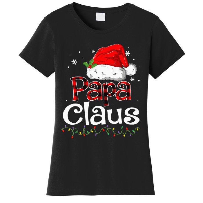 Papa Claus Santa Funny Christmas Pajama Matching Family  Women's T-Shirt