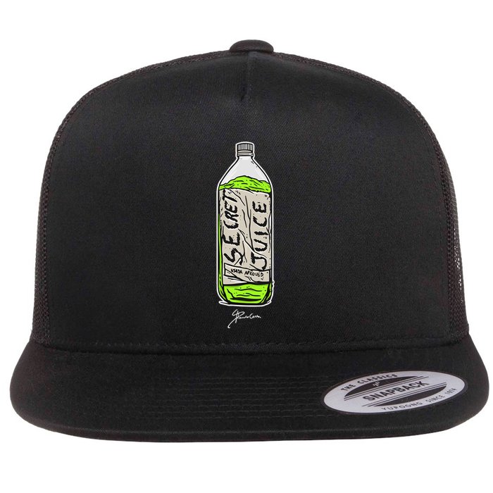 Paulo Costa Secret Juice Bottle Flat Bill Trucker Hat