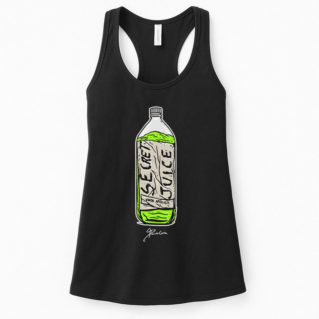 Paulo Costa Secret Juice Bottle Womens Tank Top
