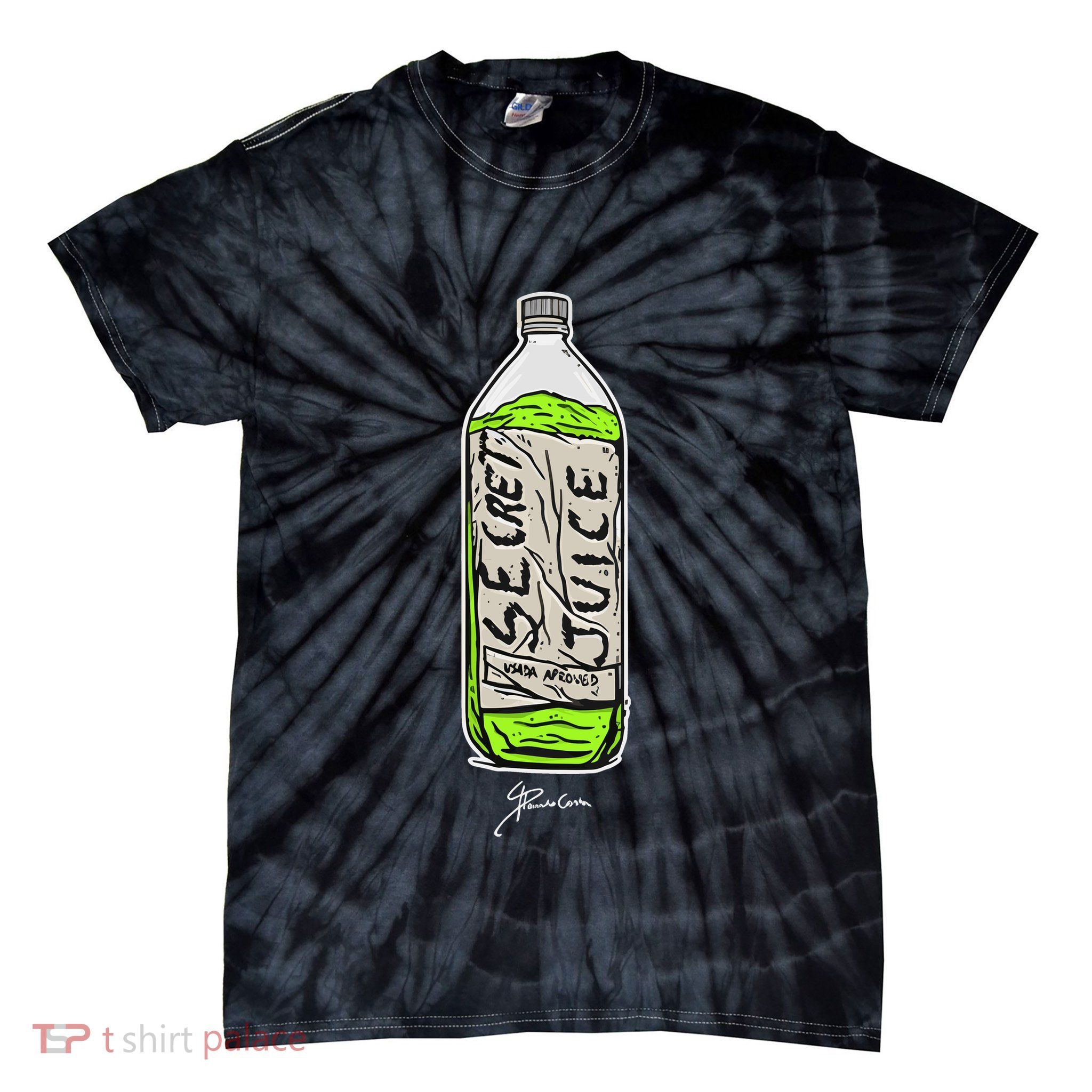 Paulo Costa Secret Juice Bottle Tie-Dye T-Shirt