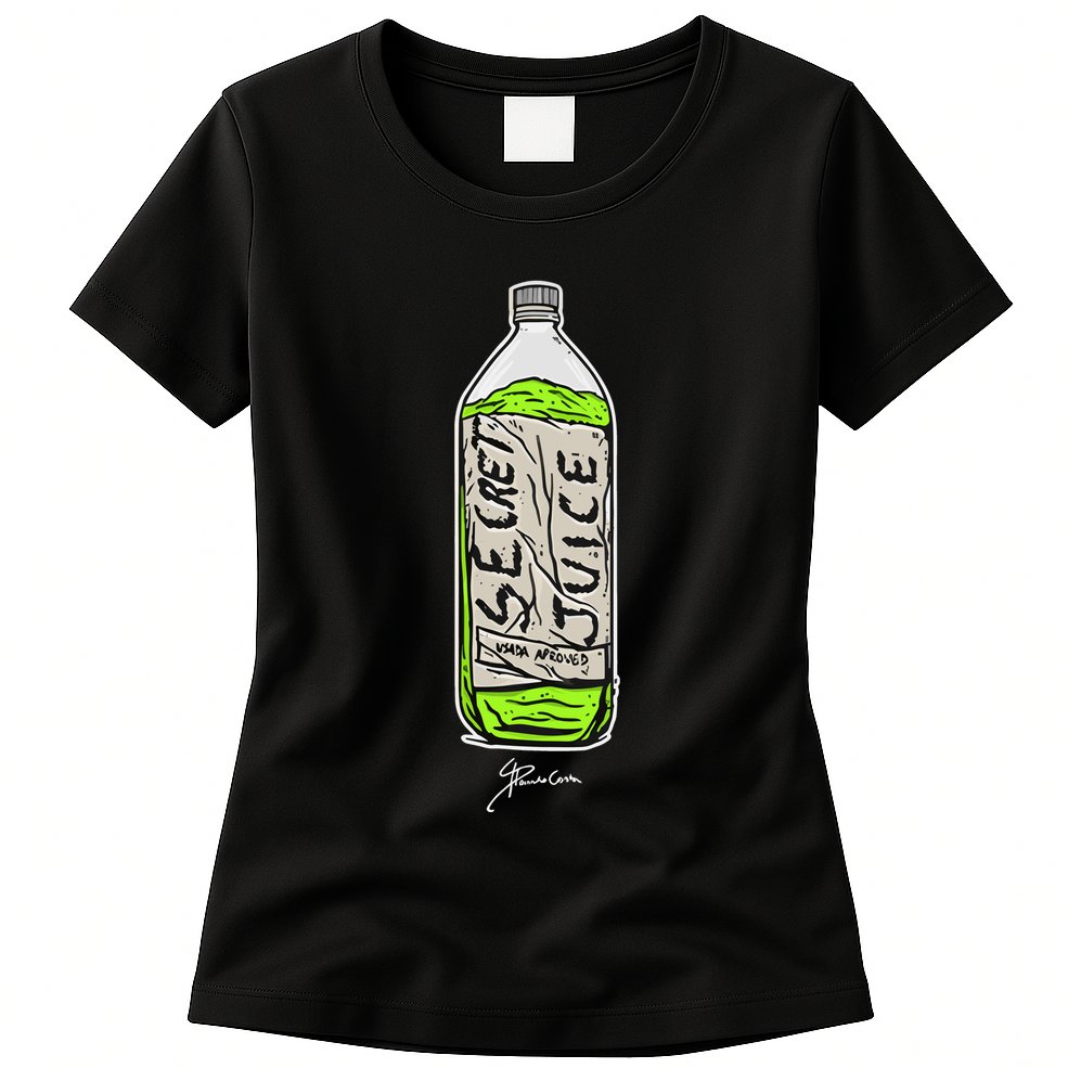 Paulo Costa Secret Juice Bottle Womens T-Shirt