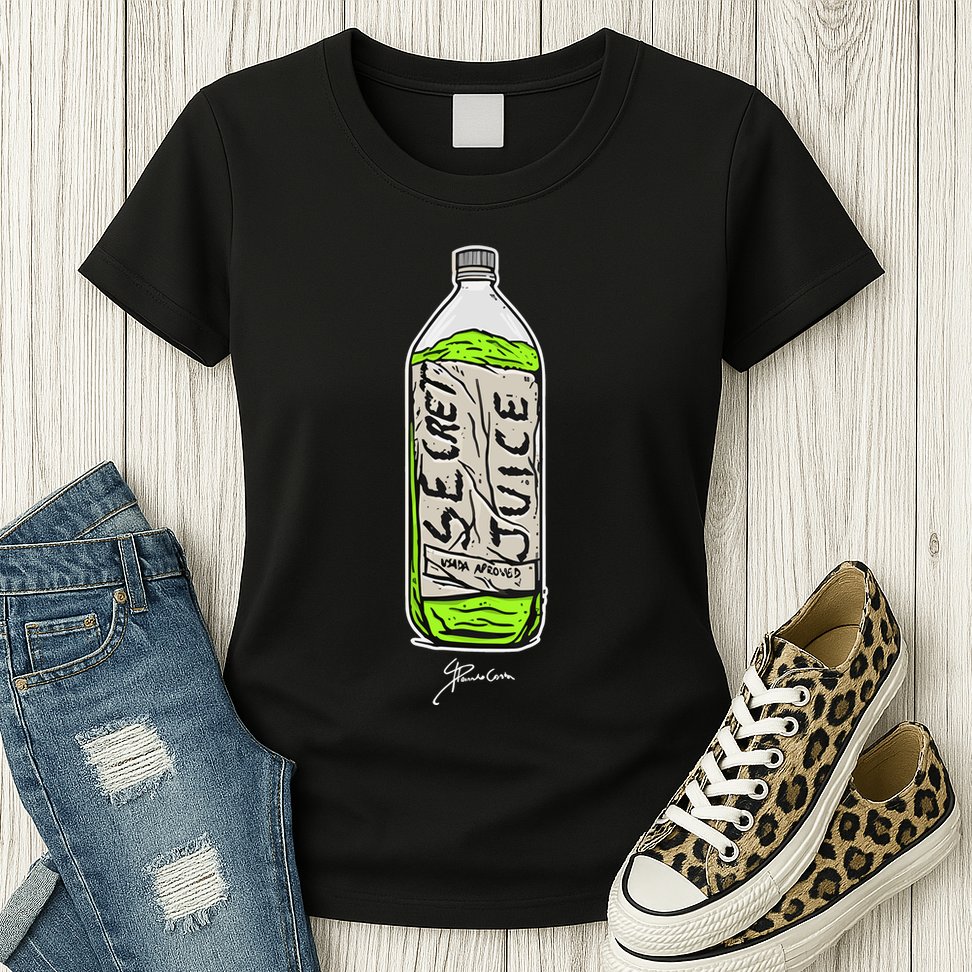Paulo Costa Secret Juice Bottle Womens T-Shirt