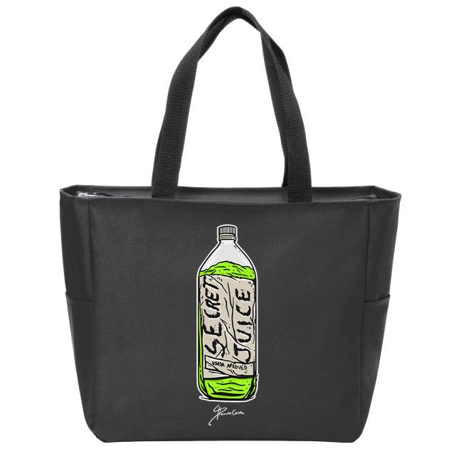 Paulo Costa Secret Juice Bottle Zip Tote Bag