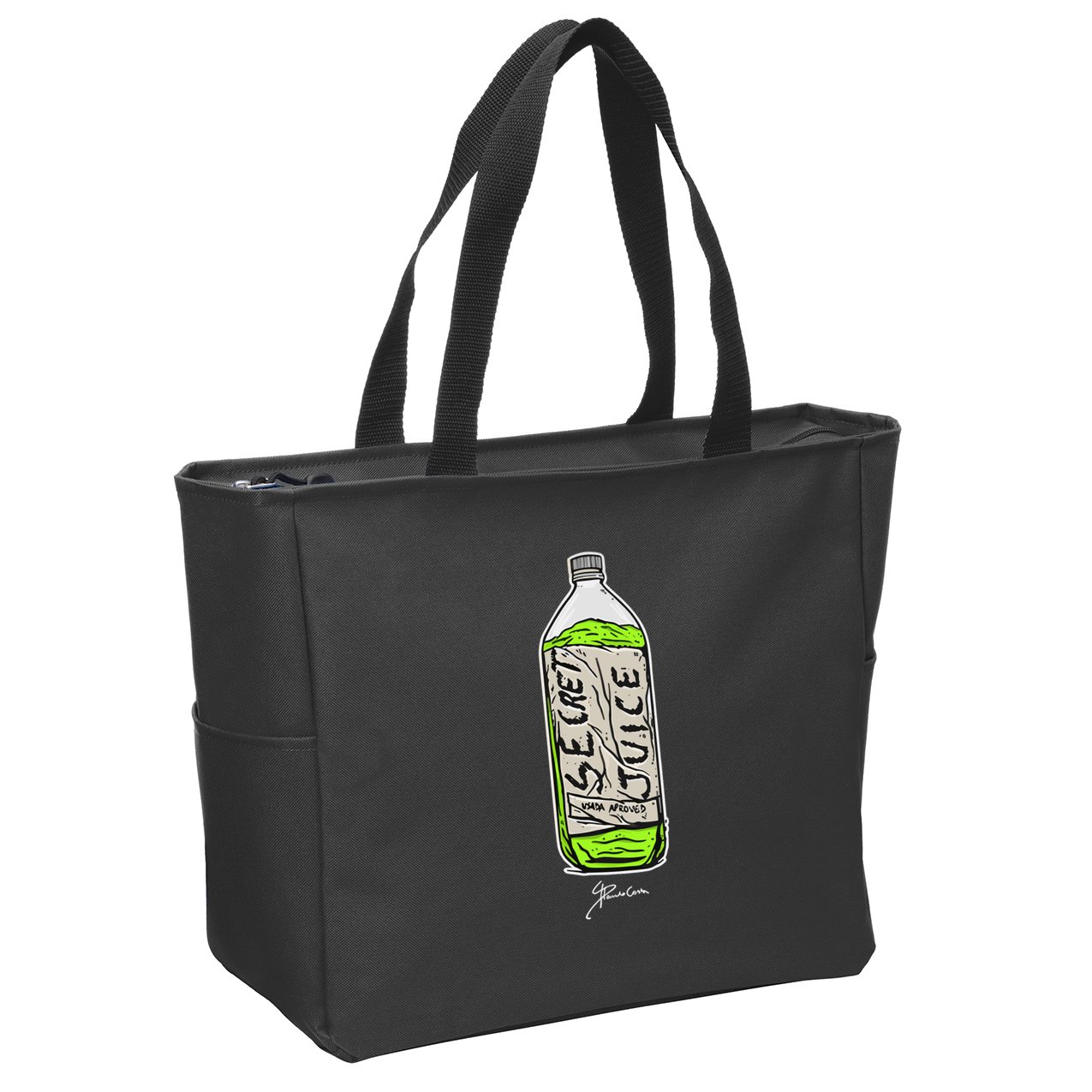 Paulo Costa Secret Juice Bottle Zip Tote Bag