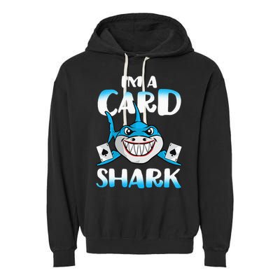Poker Card Shark Casino Gamble Beach Garment-Dyed Fleece Hoodie